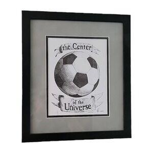 Soccer Ball Center Of Universe Framed Print Signed‎ Numbered By Douglas Fulks